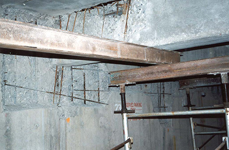 Photo of Underground Parking Garage Concrete Structure Repair and Strengthening